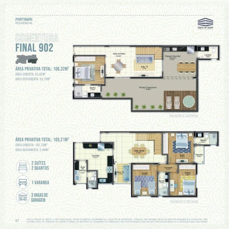 Excelente Apartamento Com Cobertura
